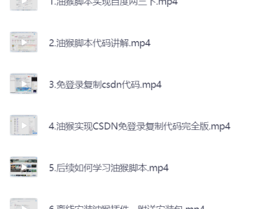 零基础油猴脚本开发，小白也能变高手