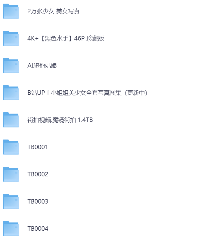1.5TB 美女套图资源