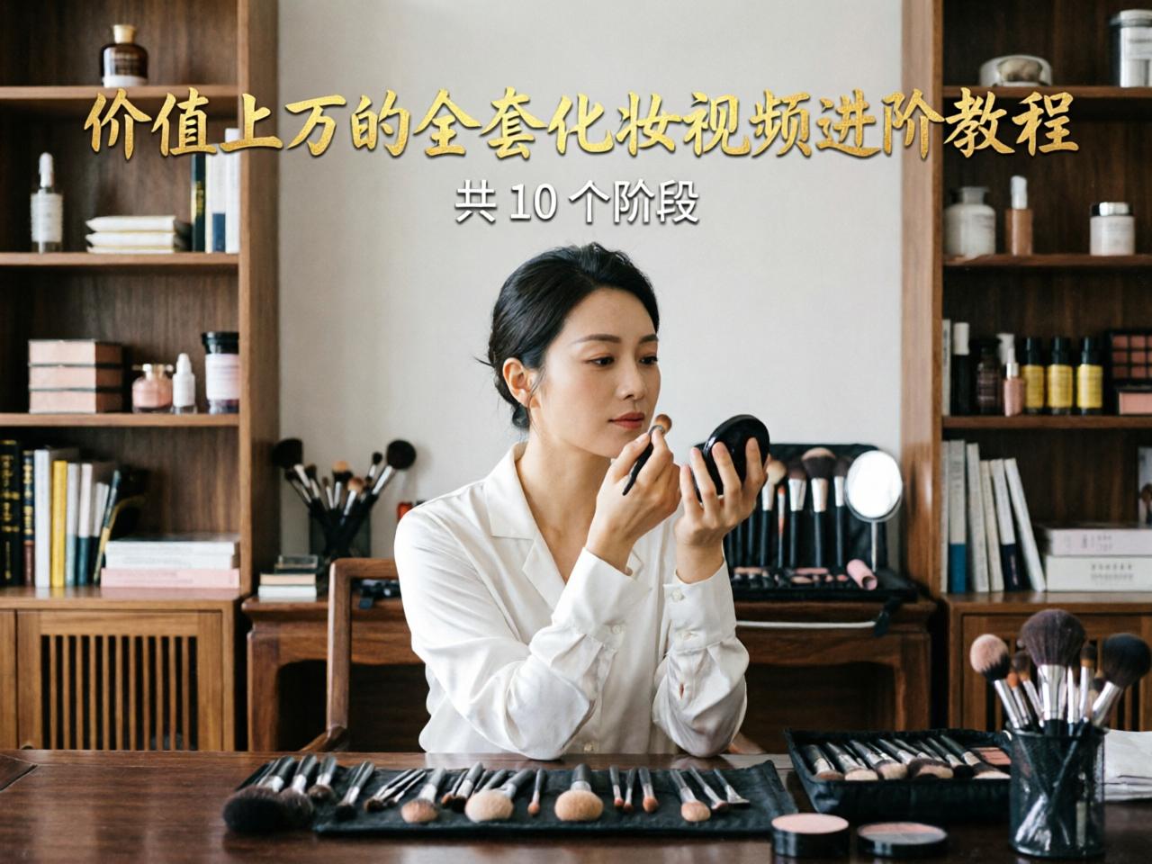 价值上万的全套化妆视频进阶教程，共10个阶段！超值版！尽快保存，随时下架！